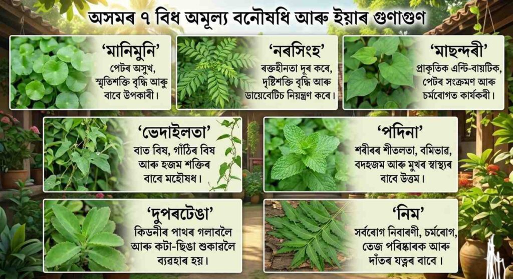 ঘৰৰ বাৰীৰ ৭ বিধ অমূল্য বনৌষধি আৰু ইয়াৰ উপকাৰিতা 